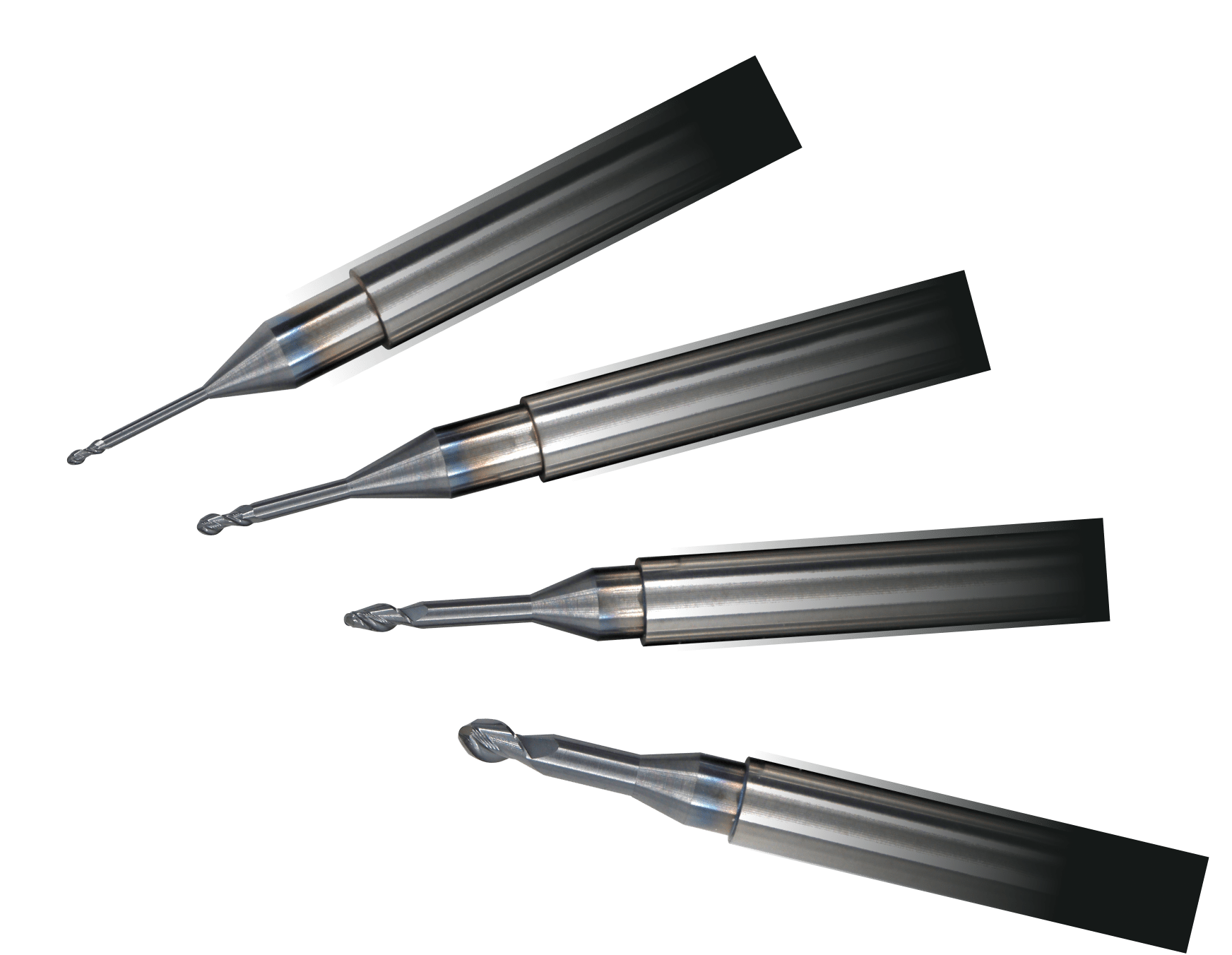 ４種類の太さのミリングバー